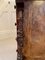 Antiker viktorianischer Davenport aus Nusswurzelholz mit Intarsien 13