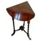 Small Antique Victorian Mahogany Drop Leaf Lamp Table 1
