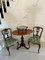 Antique Victorian French Carved Walnut Side Chairs, Set of 4, Image 3