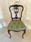 Antique Victorian French Carved Walnut Side Chairs, Set of 4 15