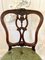 Antique Victorian French Carved Walnut Side Chairs, Set of 4, Image 13