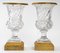 Vasen aus Kristallglas & vergoldeter Bronze, 2er Set 2
