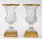 Crystal and Gilt Bronze Vases, Set of 2 4