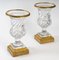 Crystal and Gilt Bronze Vases, Set of 2 3