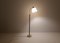 Lámpara de pie de latón y cuero de Falkenbergs Belysning, Sweden, años 60, Imagen 3