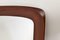 Sculptural Wall Mirror in Mahogany and Crystal Glass from Glas & Trä, 1960s 10