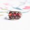 Vintage Trilogy Ring in 14K Gold with Garnets, 1950s 1