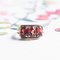 Vintage Trilogy Ring in 14K Gold with Garnets, 1950s, Image 5