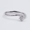 Solitaire Ring in 18K White Gold with Brilliant Cut Diamond 3