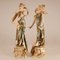 Austrian Art Nouveau Porcelain Figures, Set of 2 1