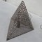 Mid-Century French Pyramid Geometric Floor and Table Lamp, Set of 2, Image 3