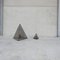 Mid-Century French Pyramid Geometric Floor and Table Lamp, Set of 2 11