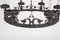 20th Century Cast Iron Black Medieval Gothic Banqueting Chandelier 10