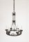 20th Century Cast Iron Black Medieval Gothic Banqueting Chandelier 4