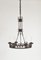 20th Century Cast Iron Black Medieval Gothic Banqueting Chandelier, Image 3