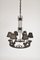 20th Century Cast Iron Black Medieval Gothic Banqueting Chandelier, Image 1