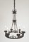 20th Century Cast Iron Black Medieval Gothic Banqueting Chandelier 7