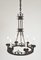 20th Century Cast Iron Black Medieval Gothic Banqueting Chandelier, Image 7