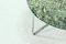 Mid-Century Green Marble and Chromed Steel Round Coffee Table, 1960s 2