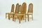 Bamboo and Webbing Dining Chairs, 1970s, Set of 6 9