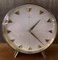 Reloj de mesa Meister mecánico vintage de latón con esfera de aluminio cepillado de Junghans, años 60, Imagen 2
