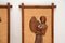 Decorative Carved Walnut Reliefs Wall Art, 1960s, Set of 2 5