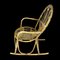 Rocking Chair en Rotin, 1960s 2