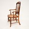 Antique Victorian Carved and Cane Seated Armchair, Image 3
