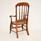 Antique Victorian Carved and Cane Seated Armchair, Image 11
