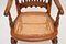 Antique Victorian Carved and Cane Seated Armchair, Image 6