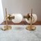 Gold Metal and Painted Glass Sconces, Set of 2 9