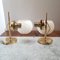 Gold Metal and Painted Glass Sconces, Set of 2, Image 9