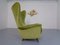 Italian Mohair Wingback Chair, 1950s 3