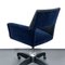 Vintage Velvet and Leather Adjustable Desk Chair, Italy, 1950s, Image 3