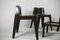 Fibreglass Chocolate Color Chairs and Coffee Table, France, 1970s, Set of 4 6