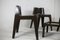 Fibreglass Chocolate Color Chairs and Coffee Table, France, 1970s, Set of 4, Image 6