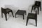 Fibreglass Chocolate Color Chairs and Coffee Table, France, 1970s, Set of 4 12