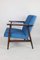 Fauteuil Bleu Marine Vintage, 1970s 9