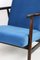 Fauteuil Bleu Marine Vintage, 1970s 3