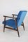 Blauer Vintage Vintage Sessel, 1970er 7