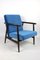 Vintage Blue Marine Easy Chair, 1970s, Image 1