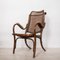 Straw and Curved Wood Armchair, Vienna 23