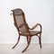 Straw and Curved Wood Armchair, Vienna 20