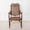Straw and Curved Wood Armchair, Vienna 27