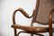 Straw and Curved Wood Armchair, Vienna 12