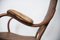 Straw and Curved Wood Armchair, Vienna 6
