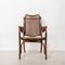 Straw and Curved Wood Armchair, Vienna 15