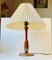 Scandinavian Modern Table Lamp in Walnut and Brass, 1950s 3