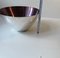 Mid-Century Bowl in Silver Plate & Purple Enamel from Dgs, 1950s 6