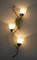Mid-Century Wandlampe aus Murano Glas und Messing von Stilnovo, 1950er 2